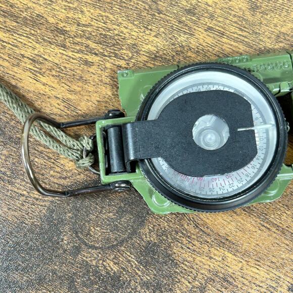 USGI Cammenga Model 3H Compass ODG + Pouch Military Issue - Picture 5 of 14